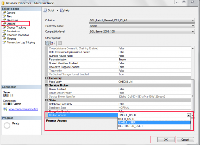 Rename SQL Server Database Using SSMS And T-SQL